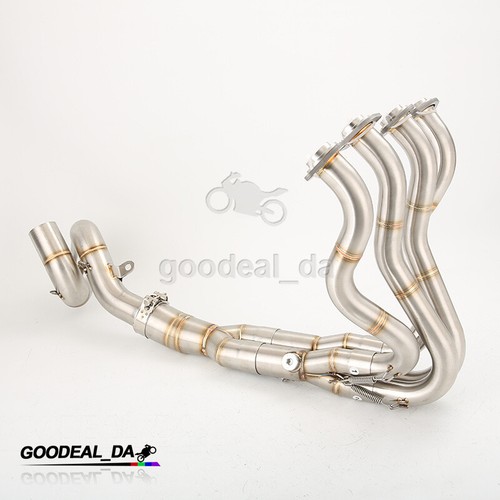 For Kawasaki Ninja ZX6R ZX636 2009-2023 Exhaust Header Mid Pipe Stainless Steel - Picture 4 of 13
