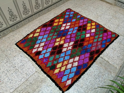 Vintage Marokkanischer Hanadmade Teppich Azilal Berber Tribal Beni Ourain Carpet - Bild 2 von 7