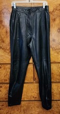 WOMEN'S PIA RUCCI BLACK LEATHER PANTS  12