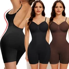 Low Back Bodysuit Womens Tummy Control Shapewear Faja Defining Shaper