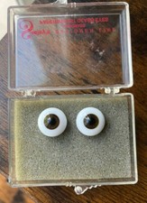 Seeley's Paperweight Glass Eyes 18 Brown