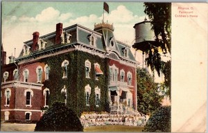 c1909 postcard oh vintage k34 alliance fairmount
