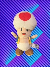 Super Mario 8” Red TOAD Little Buddy Official Nintendo 2017  Preowned Plush