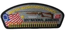 Western Massachusetts Council MA 2017 National Jamboree JSP BLK Bdr (SA762)