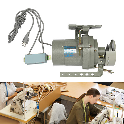 Clutch Motor For Industrial Sewing Machines 110V 400W 3450RPM with Belt Guard