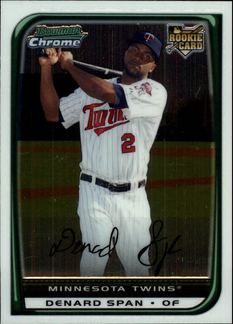 2008 Bowman Chrome #195 Denard Span RC Rookie Card