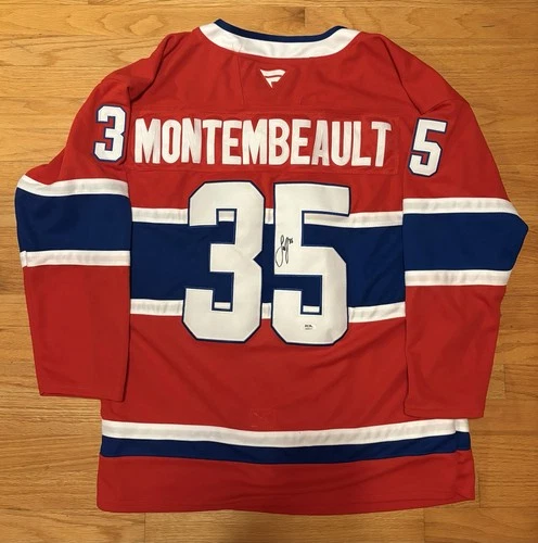 Sam Montembeault Signed Montreal Canadiens Jersey PSA/DNA NHL Auto Samuel