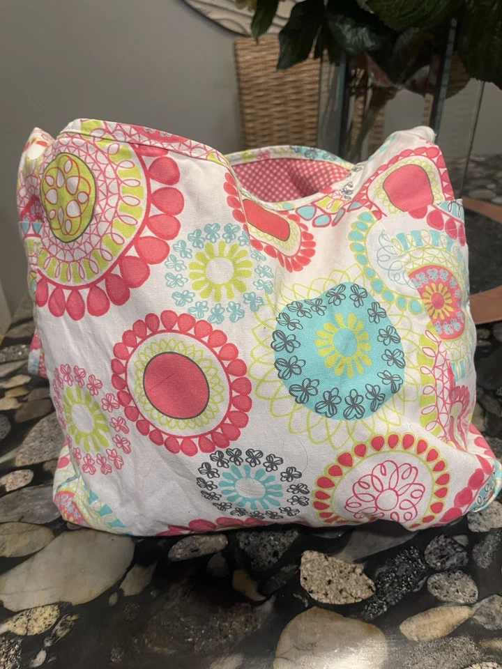 Thirty-One CITRUS MEDALLION Rosa Guinga Bandolera Hobo REVERSIBLE Bolso Cartera LN Foto 2 de 4