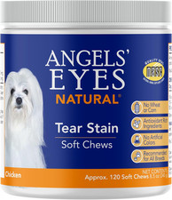 ANGELS' EYES Natural Tear Stain Prevention Soft Chews for Dogs  Chicken Flavor 