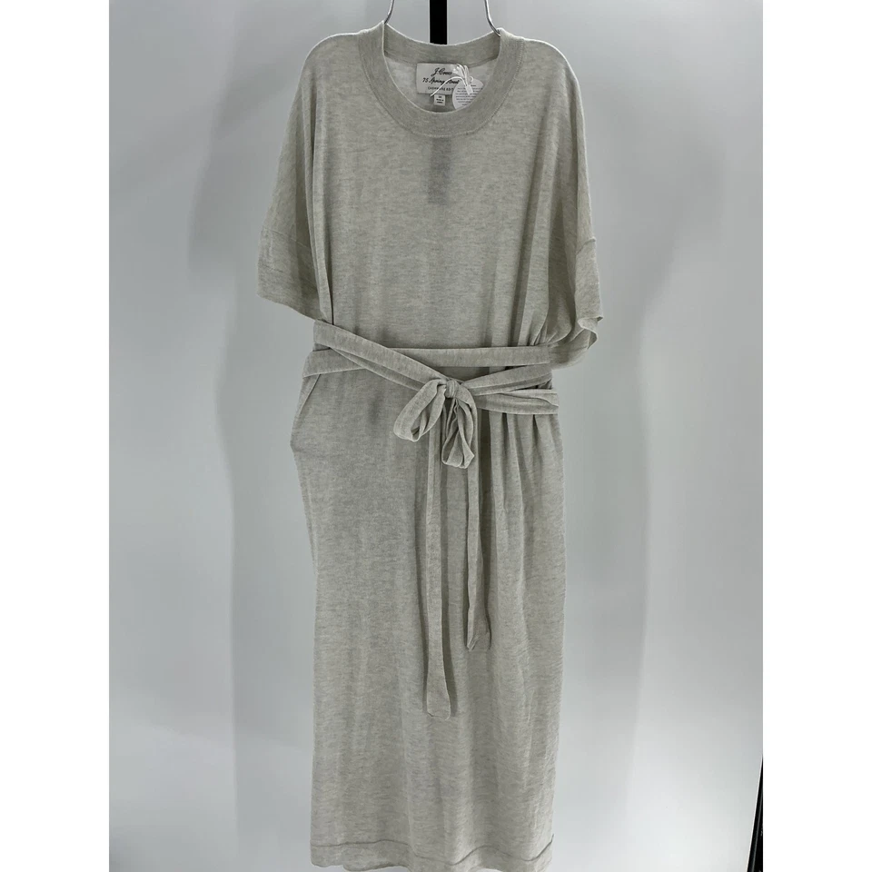 Vestido envolvente J.Crew 'Primavera' gris cachemir calle peso pluma talla 3X Foto 2 de 4