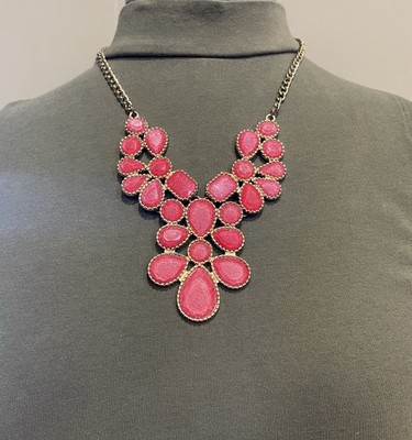 Red/Orange  Necklace Teardrop Shapes Fashion Jewelry