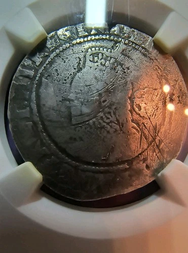 Elizabeth I 1582 England 6 Pence S-2572 NGC Certified Fine Details Silver