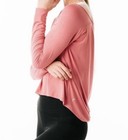 ZYIA Active Light Brick Pink Namaste Long Sleeve Tee Shirt Size XXL — photo 3