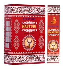Ayurvedic Kasturi Incense Sticks Natural Rolled Fragrance Masala Agarbatti 180g