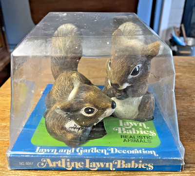 Artline Lawn Babies Squirrel Set Garden Decoration Realistic Animals Cute