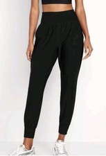 Old Navy Active PowerSoft High Rise Joggers Women  s Medium Black Go-Dry