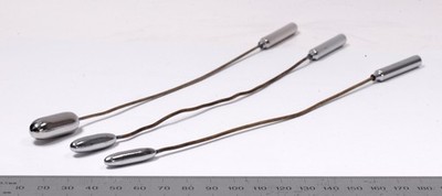 Lot of 3 Dittmar Bakes Common Bile Duct Dilators 6, 7, 10mm 8½'' Surgical Germany