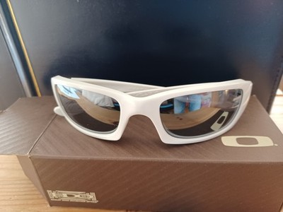 oakley Sonnenbrille ,Rahmen polished white, wie neu, lens Black Iridium