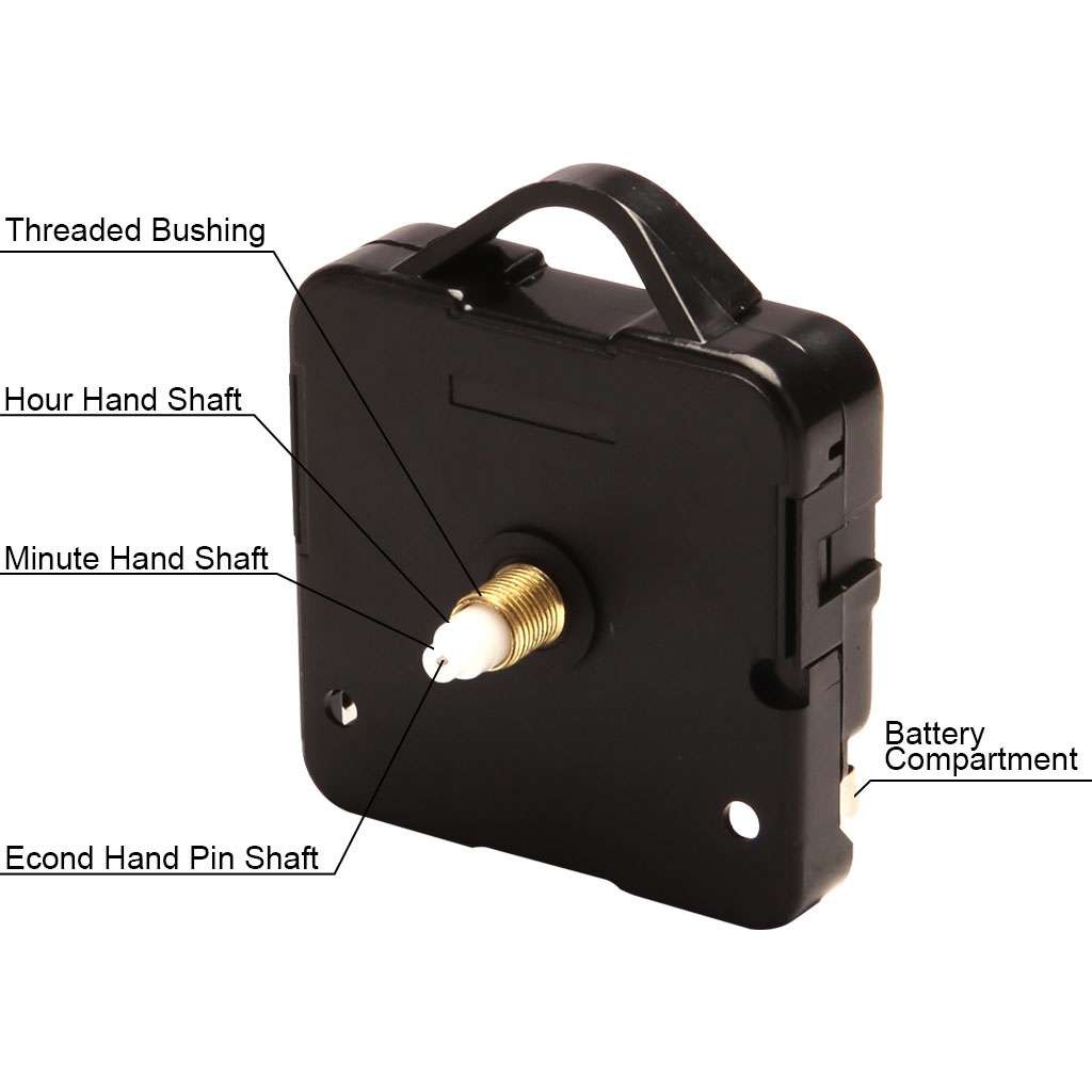 Wall Clock Movement Mechanism Battery Operated DIY Repair Replacement Parts Kit