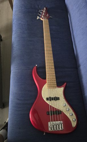 Pedulla RAPTOR Red 5-String Solid Body Electric Bass Guitar