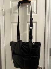 BEIS EXPANDABLE PUFFER TOTE BLACK  EXCELLENT CONDITION  FREE SHIPPING
