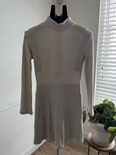 Anthropologie Maeve dress Size Small Off white Knit