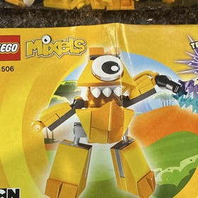 LEGO Mixels Teslo 41506 Minifigure Bulk Lot Parts w/ Instructions Yellow/Gray