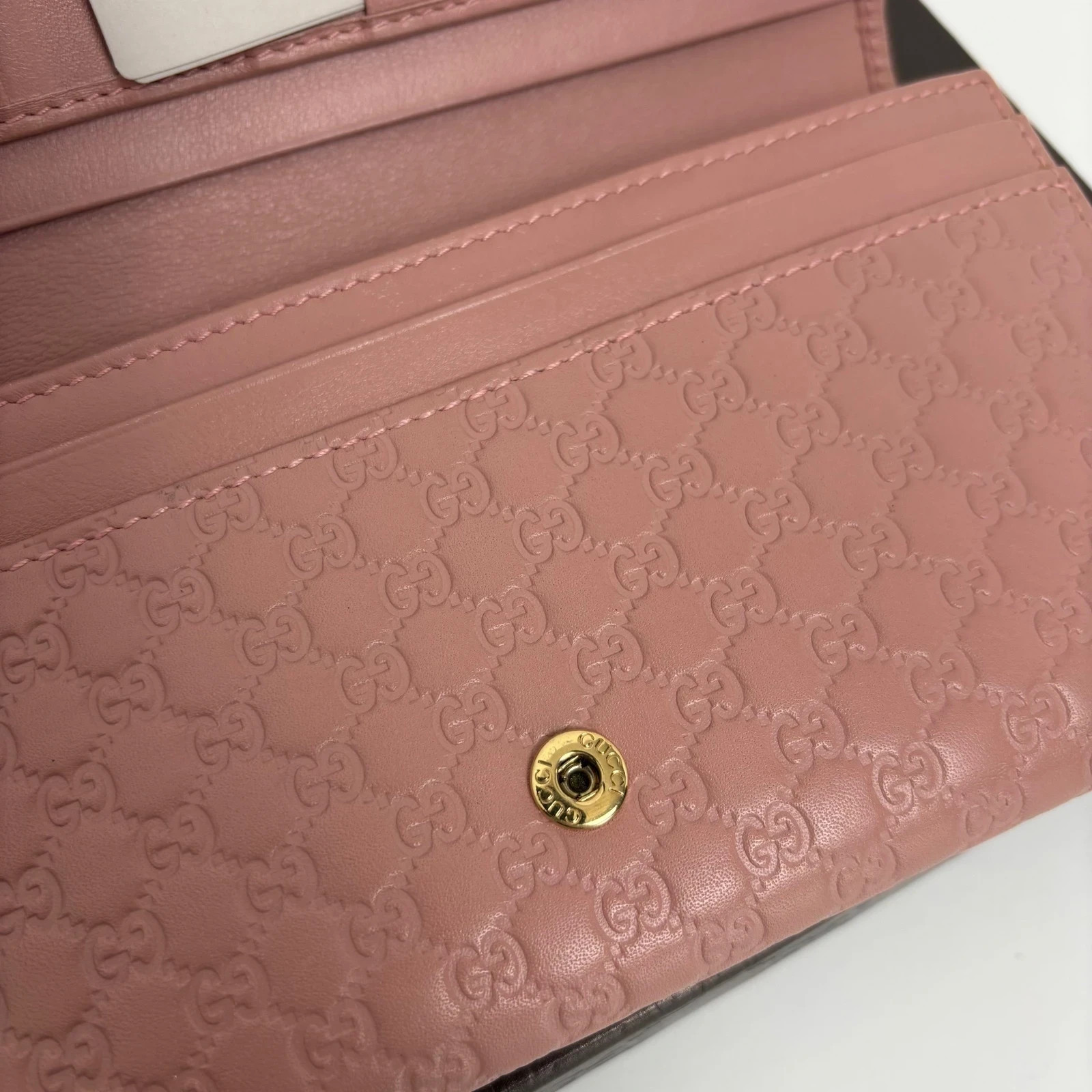 Gucci Microguccissima Pink Leather Monogram 'GG' Purse Wallet image 5