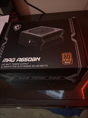 Mag A650 80 Plus Bronze Power Supply Never Been Used Or Turned On