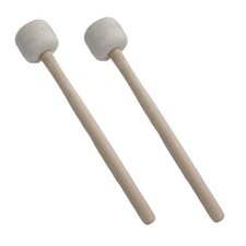 2 Pcs 13 Wool Felt Drum Mallets, Anti-Slip, Bass Percussion, Sticks, Beater