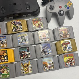 Nintendo 64 N64 Not for Resale Console NFR Demo Kiosk 18 Games Mario Zelda NES