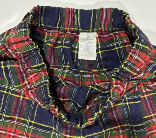 Lands End Kids Boys Holiday Pajama Set Size 20 Red - Picture 7 of 8
