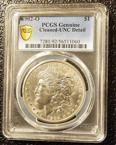 1902-O Pcgs Genuine Cleaned UNC Detail Morgan Silver Dollar