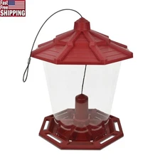 Recycled Ecozebo Wild Bird Feeder Jumbo Capacity 10lb Chew Proof Design Portable