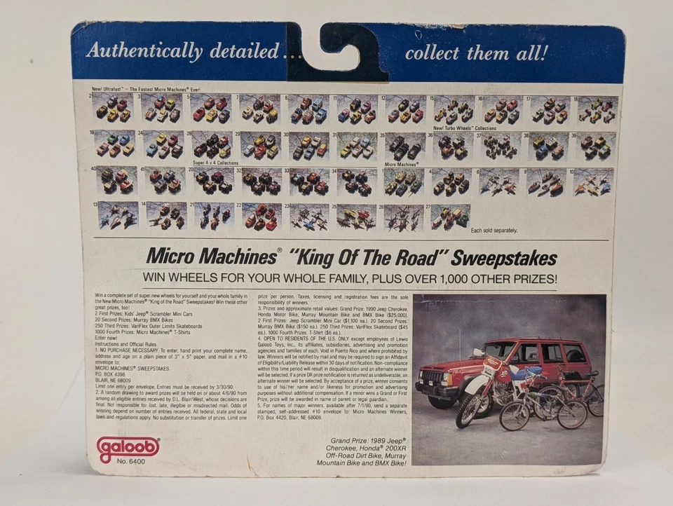 Galoob Micro Machines - #18 Formula Racers  Collection (Red Label)  Ultra Fast - Image 4 of 4