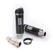 Carbon Muffler For Kawasaki Ninja 250 400 500 Z250 Z400 Z500 Exhaust Middle Pipe