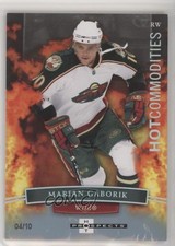 2007-08 Fleer Hot Prospects Commodities White 4/10 Marian Gaborik #127 2d8