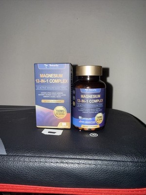 Totaria Health Magnesium 12-in-1 Complex   700mg | 120 Capsules | Vegan, Non-GMO