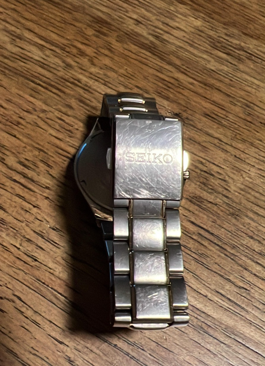 SEIKO V157-0BB0 Titanium Solar Watch - 100m | eBay
