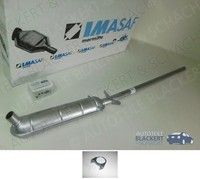 Imasaf Auspuff Mitteltopf für Lancia Flaminia Berlina+Coupe+Gt 2.5+2.8 Links