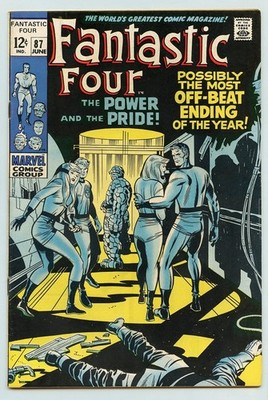 FANTASTIC FOUR #87 FN / VF ( 1969 ) BATTLE ( DOCTOR DOOM )