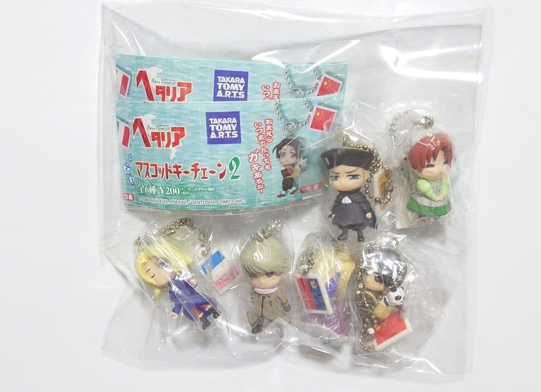 Hetalia Axis power mascot key chain figure Vol2 complete set of 6 about ...