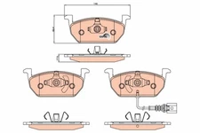 GDB2080 TRW Brake Pad Set, Disc Brake for Audi, Seat, Skoda, Skoda (SVW), VW