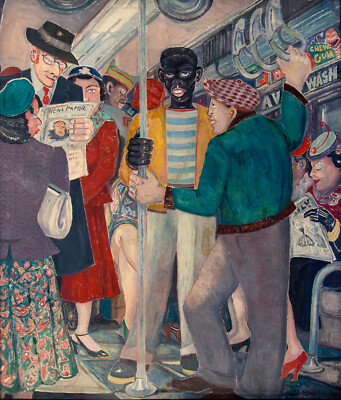 Palmer Hayden - The Subway (1930) Signed - 17'' x 22'' Fine Art Print