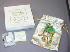 LATR Lunch AT The Ritz Jeweled Ritz Bead Pin Pendant w/Box Fish Shells Palm Tree