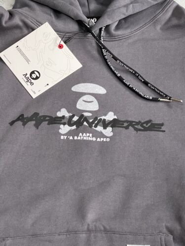 Aape by *A Bathing Ape Hooded Sweater Gray M3817XXH-NWT Size X-Large - Picture 5 of 11
