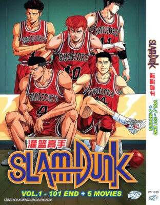 ANIME DVD SLAM DUNK COMPLETE TV SERIES VOL.1-101 END + 5 MOVIE ENG