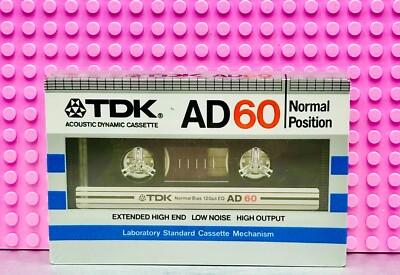 TDK  AD     60    VINTAGE VS I  1982  TYPE I   BLANK CASSETTE TAPE  (1) (SEALED)