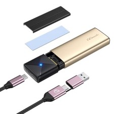 M.2 NVMe SATA SSD Enclosure UASP Trim 10Gbps NVMe 6Gbps SATA Tool-Free USB 3....