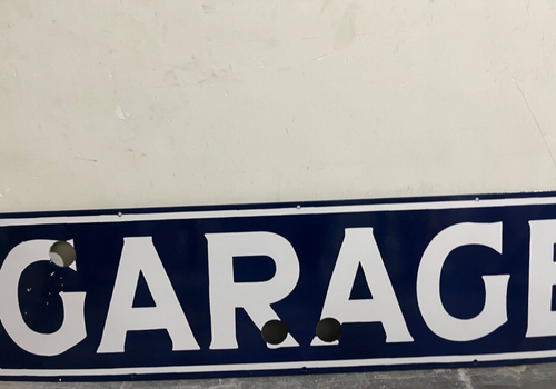 Vintage Garage Gas & Oil Porcelain Enamel Neon Sign 48x12". - Picture 3 of 5